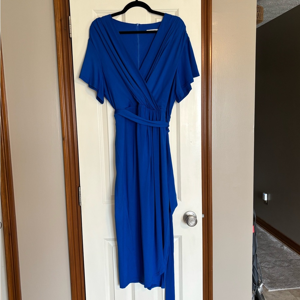 Royal Blue Asymmetrical Dress